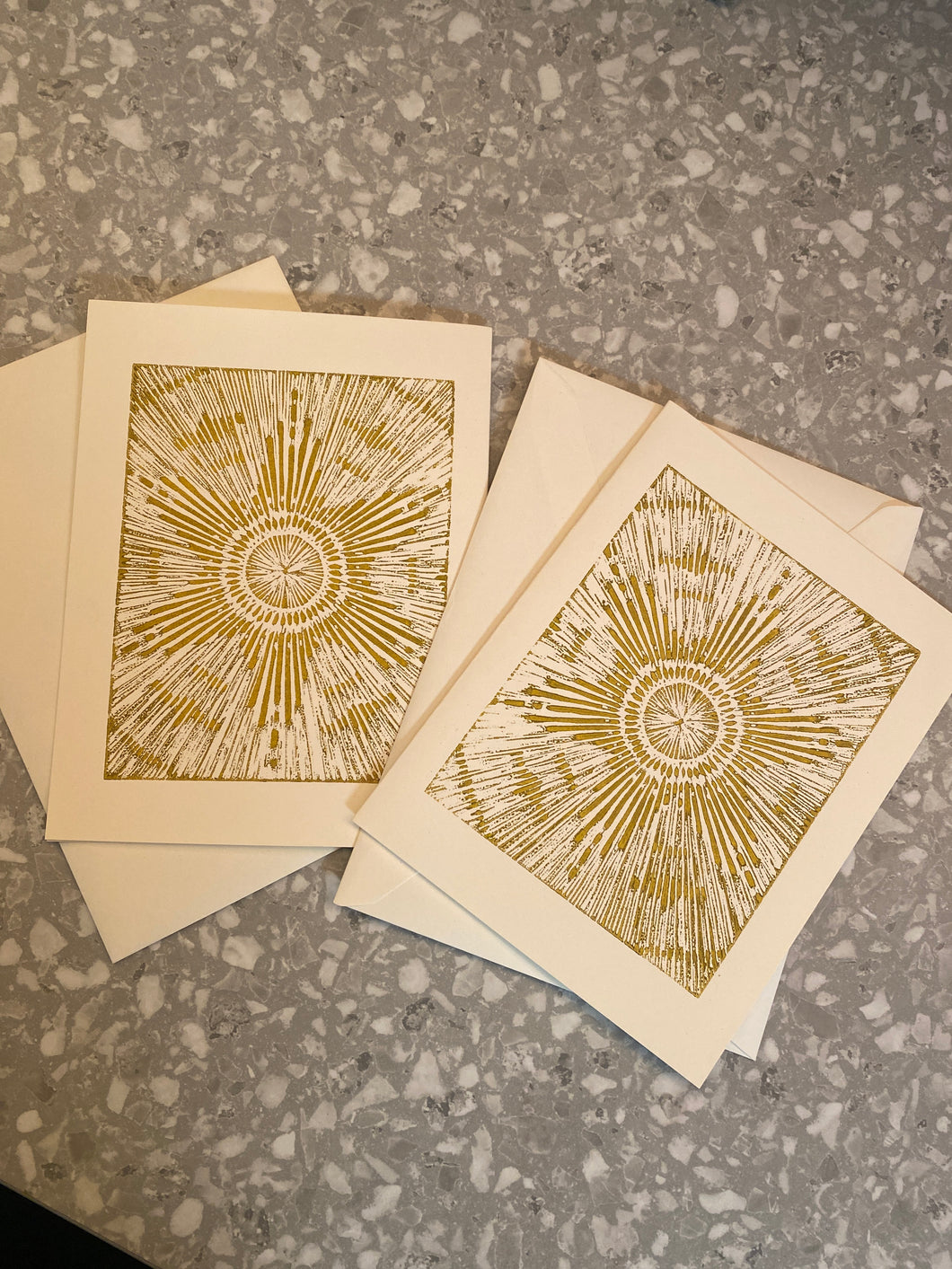 Liminal Spaces hand printed cards (blank inside)