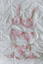 Load image into Gallery viewer, Anziety wear secret garden pink lingerie set
