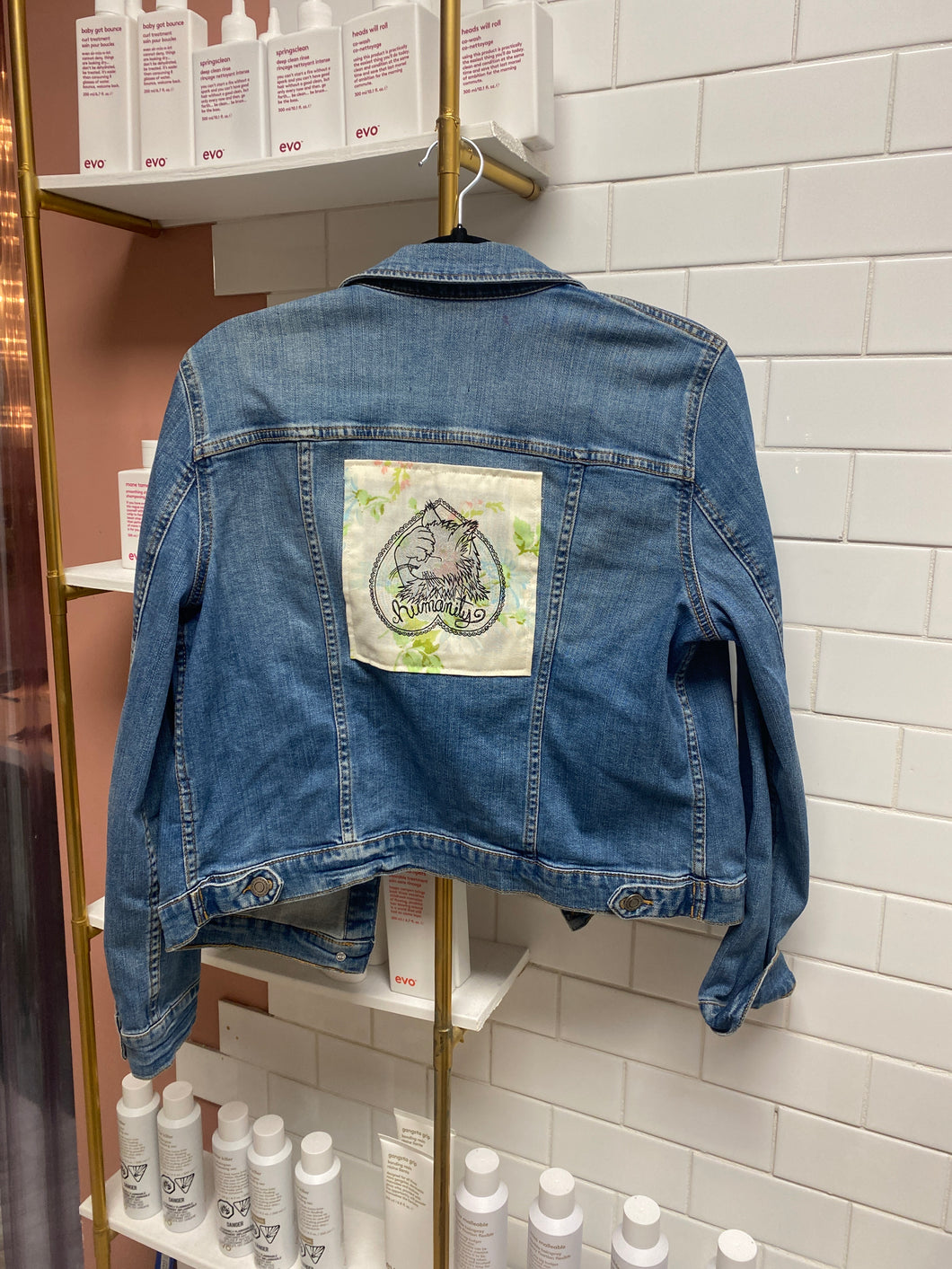 Liminal Spaces “humanity” denim jacket