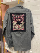 Load image into Gallery viewer, Liminal Spaces grey “Wild rose” shirt
