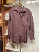 Load image into Gallery viewer, Liminal Spaces wild rose pink pinstripe shirt
