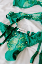 Load image into Gallery viewer, Anziety wear green lingerie set
