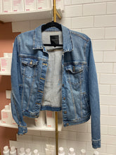 Load image into Gallery viewer, Liminal Spaces “humanity” denim jacket
